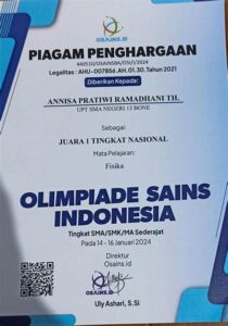 Prestasi Gemilang Olimpiade Sains Nasional