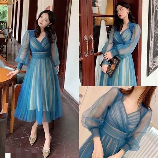 Dress Sifon Pastel Untuk Pesta