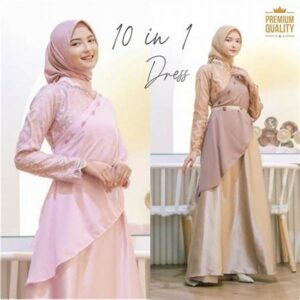 Dress Pesta Renda Eksklusif