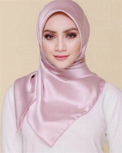 Jilbab Satin Mewah Elegan