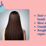 Teknik Meluruskan Rambut Panjang Korea