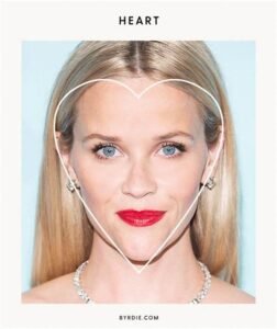 Penampilan Stylish Wajah Berbentuk Hati