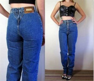 Jeans Model High-waisted 80-an