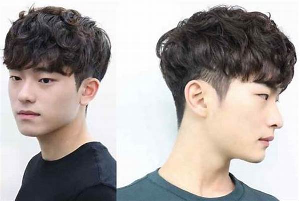 Rambut Ikal Alami Gaya Korea