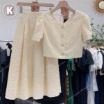 Setelan Korea Chic Wanita Gemuk