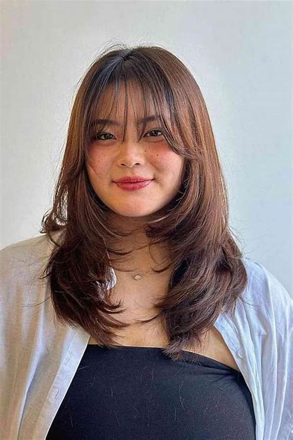 Rambut Panjang Layer Untuk Bentuk Wajah Bulat