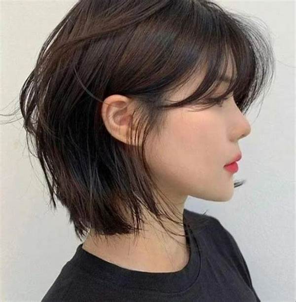 “shaggy Layer Rambut Pendek Wanita”