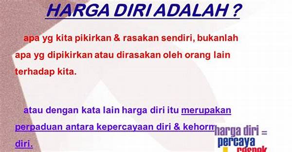Cara Efektif Memperkuat Harga Diri