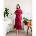 Gaun Satin Elegan Terbaru