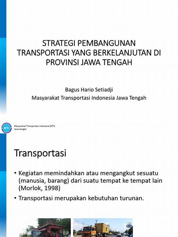 **strategi Pembangunan Transportasi Berkelanjutan**