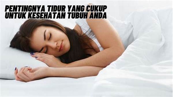 Tidur Cukup Dan Kesehatan Tubuh