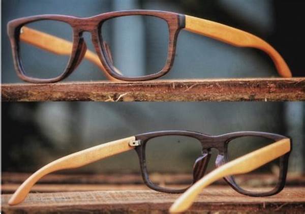 Desain Kacamata Dengan Bahan Bambu