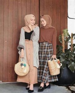 Gaya Baju Muslim Retro