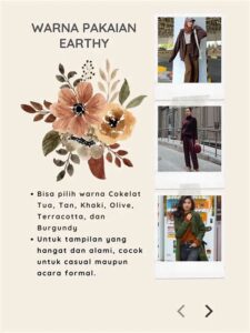 Padu Padan Warna Earthy