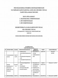 Program Bimbingan Prestasi Siswa Osn