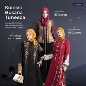 Desain Busana Gradasi Warna Mewah