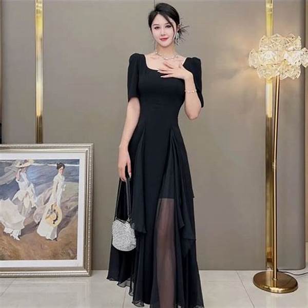Desain Gaun Sifon Elegan 2023