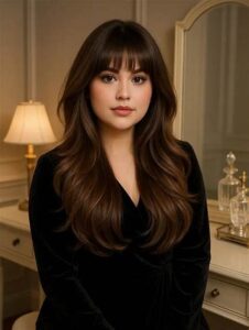 Memilih Rambut Layer Wajah Bulat