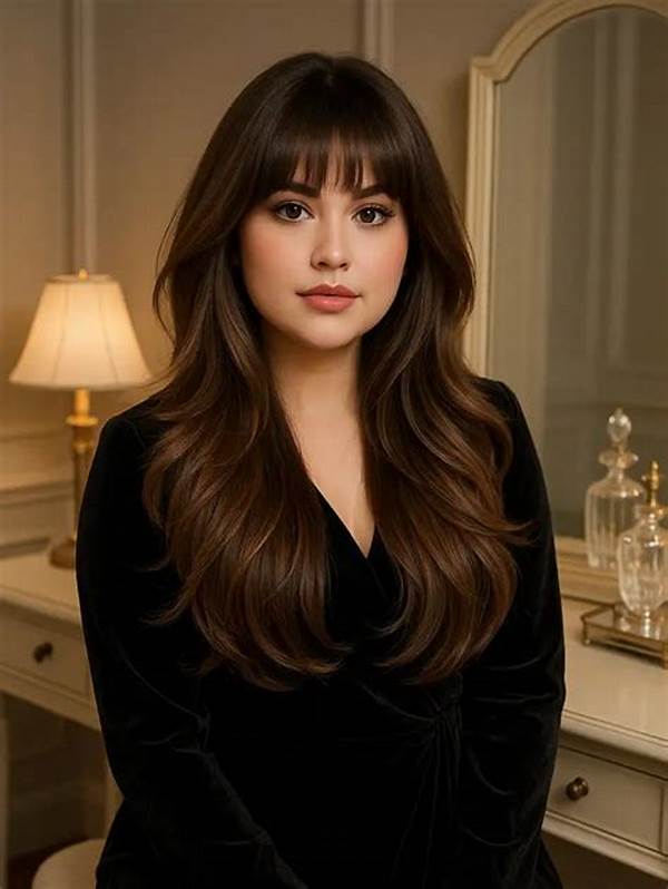 Memilih Rambut Layer Wajah Bulat