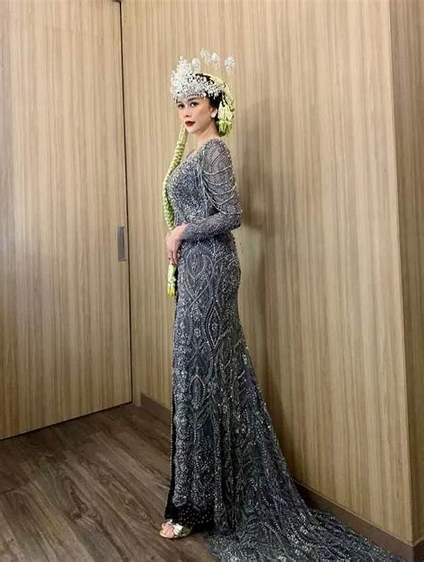 Gaun Malam Panjang Berkilau