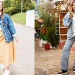 Gaya Santai Jaket Denim Wanita