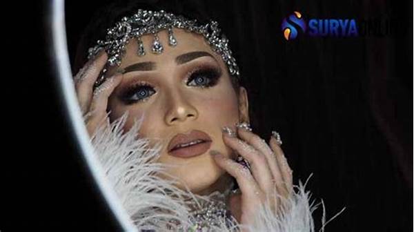 Riasan Glamor Dengan Sentuhan Kilau