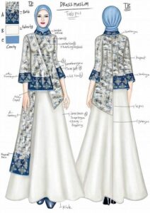 Desain Pakaian Wanita Elegan